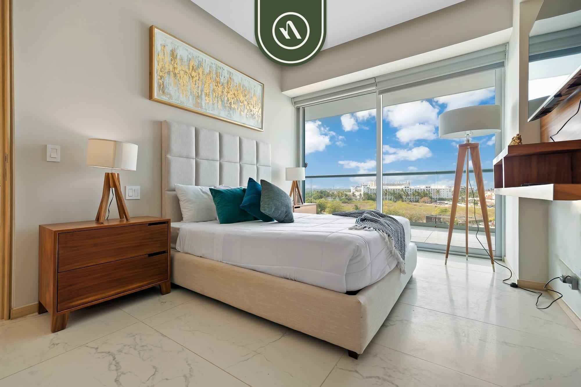 Leilighet, 2 queensize-senger, kjøkken, bassengutsikt (Maritima Golf 5J) | 2 soverom, individuelt dekorert og individuelt innredet