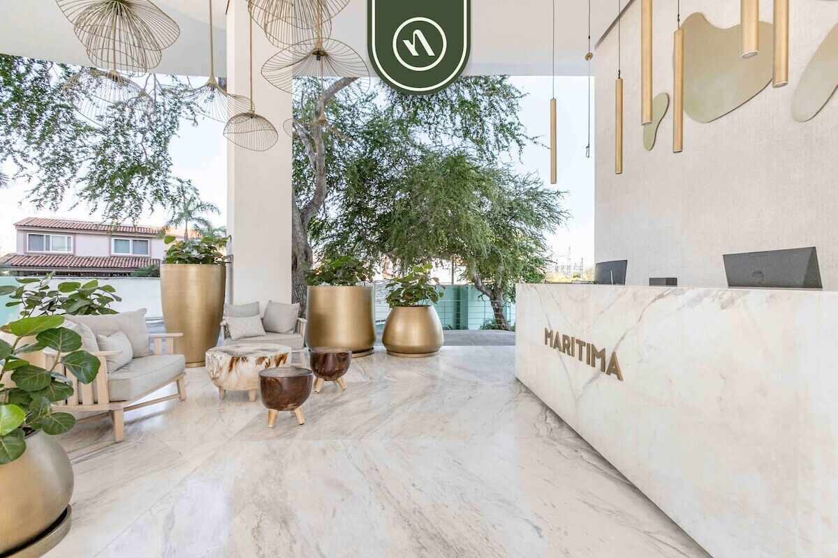 Departamento, 2 camas Queen size, hidromasaje, vista a la alberca (Maritima Golf 5J) | Lobby