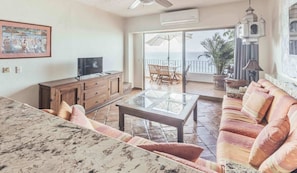 Apartment, Multiple Beds, Kitchen, Ocean View (908-VistadelSol) | Living area