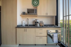 Studio, 1 Queen Bed, Kitchen, Ocean View (Makare 303) | Private kitchen - Full Equipped Studio- Amazing Rooftop Pool - Oceanview (Bucerías)