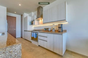 Apartment, Multiple Beds, Kitchen, Ocean View (Casa del Mar 106) | Private kitchen