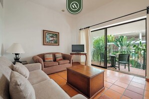 Apartment, Multiple Beds, Balcony, Ocean View (One Beach Street 310 C) | Living area - Amazing 2 BR Condo - Private Terrace - Pool (Puerto Vallarta)
