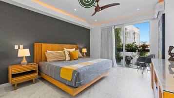 Condo, 1 cama King size y sofá cama, acceso a la alberca, vista al océano (DTerrace 405) | 1 habitación, decoración personalizada y muebles diferentes