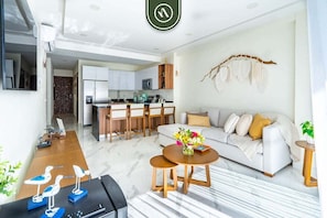Condo, Multiple Beds, Balcony, Beach View (Quinta San Miguel 503) | Living area