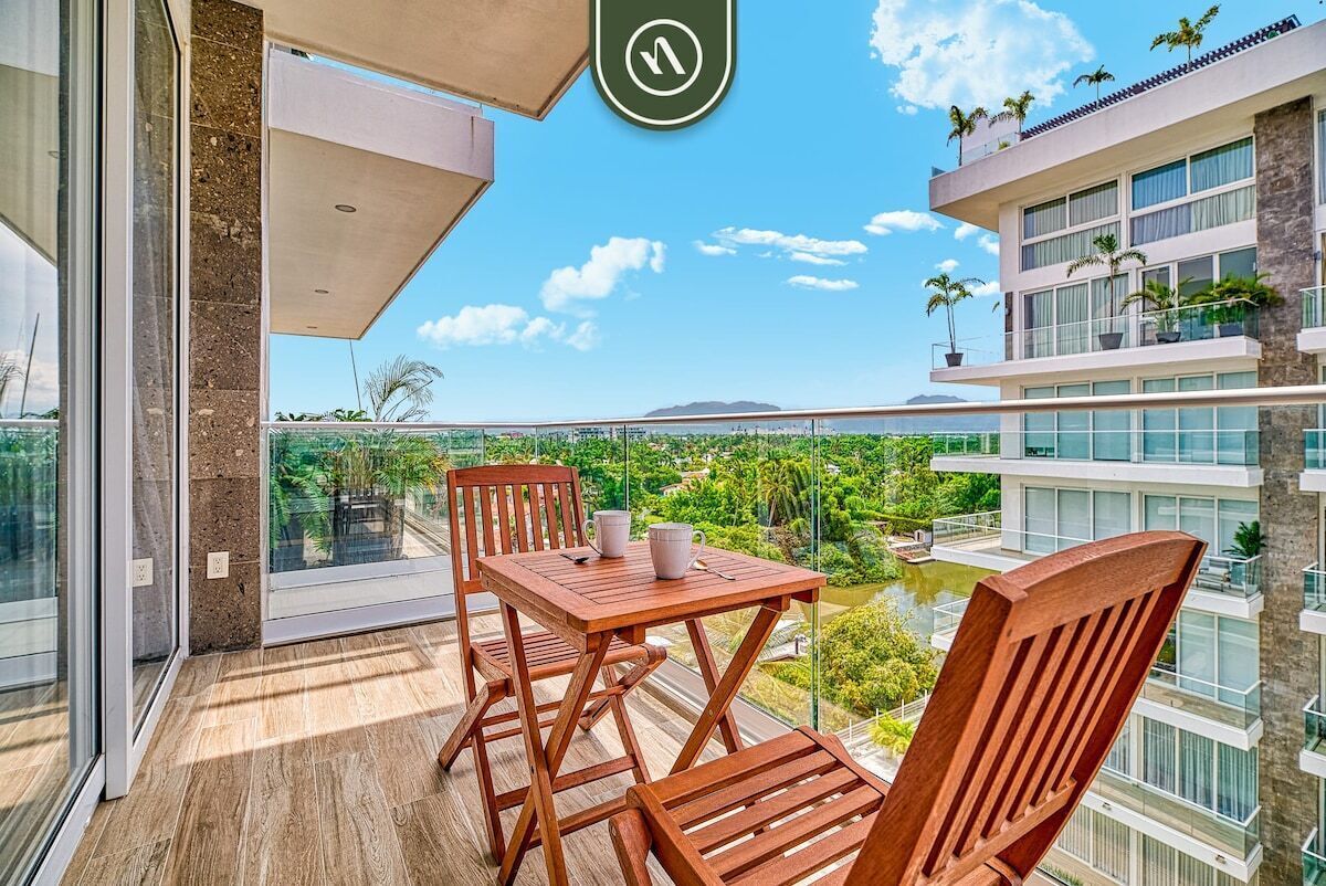 Condo, varias camas, balcón, vista a la alberca (Quinta San Miguel 502 T2) | Vista desde la habitación
