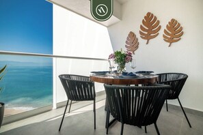 View from room - Elegant 1 BR Condo - Beachfront - Pools - King (Puerto Vallarta)