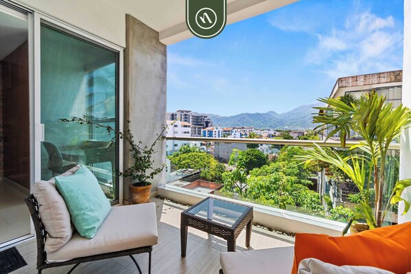 Apartment, 1 Queen Bed with Sofa bed, Kitchen, Mountain View (Loft 256 502) | Property grounds - Amazing 1BR Condo - Pool - BBQ in Versalles (Puerto Vallarta)