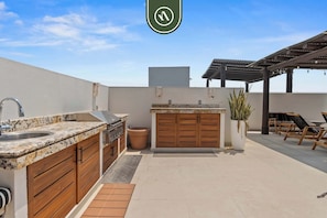 Apartment, Multiple Beds, Kitchen, Ocean View (Marival Residences PH 615) | Terrace/patio