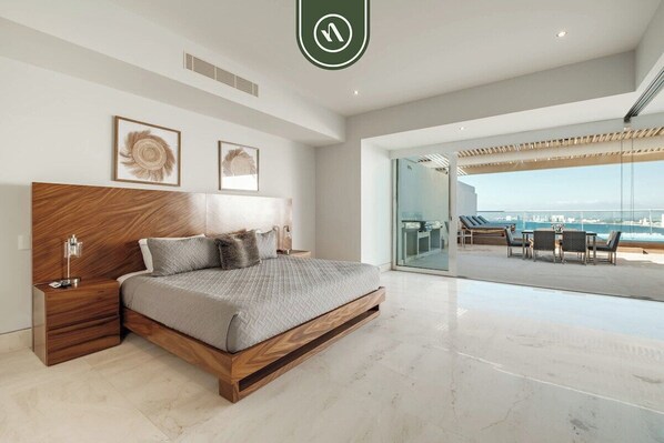 Condo, Multiple Beds, Balcony, Ocean View (Paramount Bay PH 5) | 3 bedrooms, individually decorated, individually furnished, bed sheets