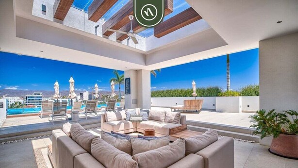 Daire, Birden Çok Yatak, Havuz Kullanımı, Okyanus Manzaralı (Pavilion Bucerias 205) | Teras/veranda