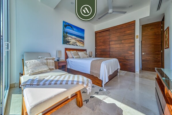 Apartment, Multiple Beds, Kitchen, Ocean View (Orchid 3E) | 2 bedrooms, individually decorated, individually furnished, bed sheets