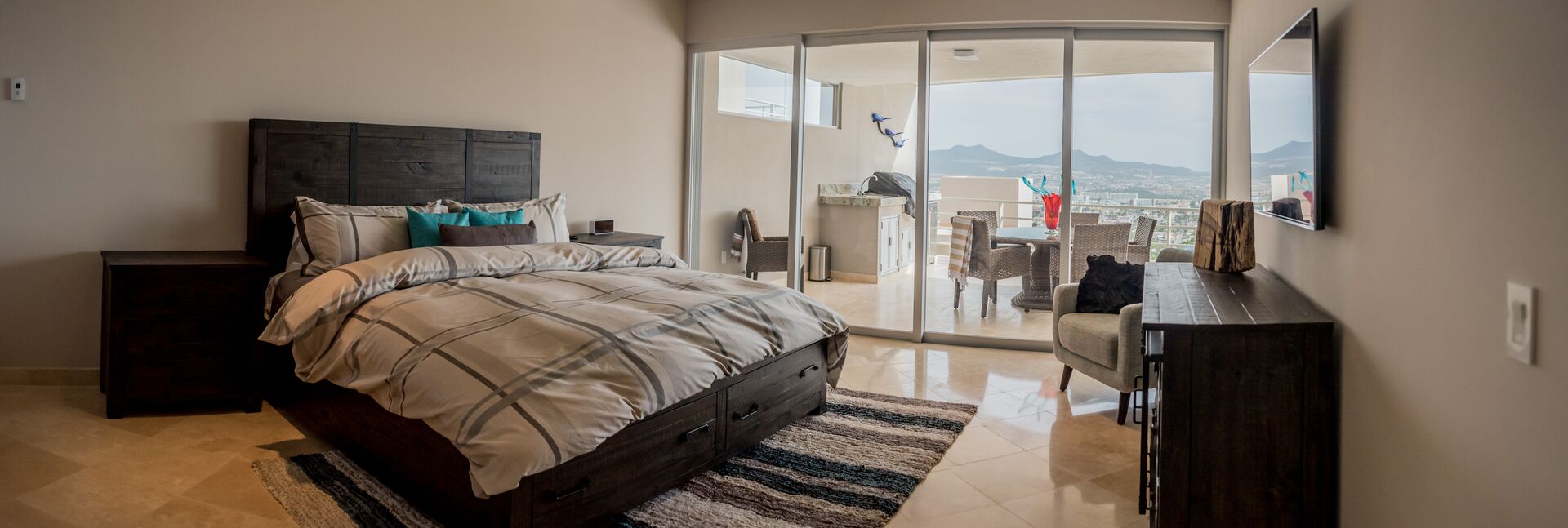 Apartment, Multiple Beds, Balcony, Ocean View (Cascadas de Pedregal Cascadas 711) | 3 bedrooms, individually decorated, individually furnished, bed sheets
