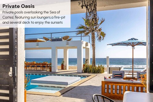 Oceanfront 10 BR Villa With Pool - Jacuzzi - Beach