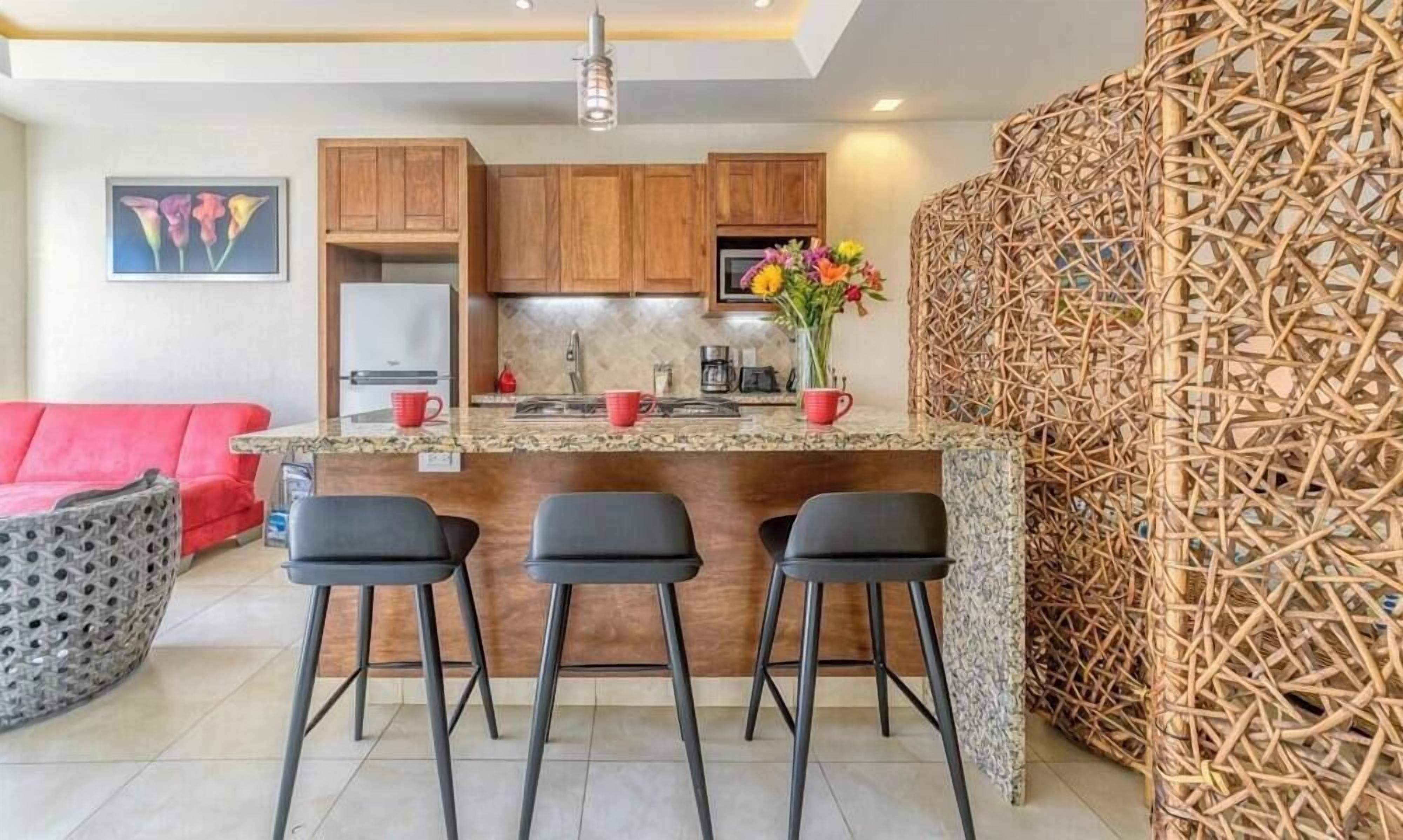 Estudio, 1 cama King size, cocina, vista al océano (V177 303) | Interior