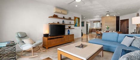 Apartment, Mehrere Betten, Balkon, Meerblick (Cielo 301) | Wohnbereich