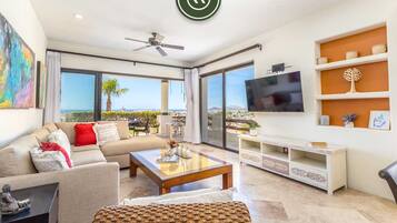 Apartment, Multiple Beds, Patio, Ocean View (Alegranza 101) | Living area