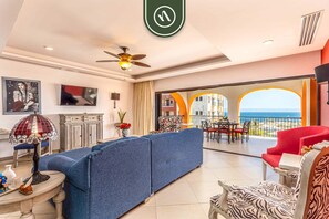 Apartment, Multiple Beds, Balcony, Ocean View (Hacienda Encantada 2711) | Living area | 42-inch flat-screen TV with digital channels