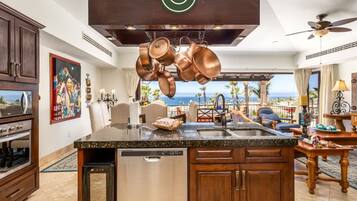 Villa, Multiple Beds, Pool Access, Ocean View (Hacienda Encantada Villa 2517) | Private kitchen | Dining tables