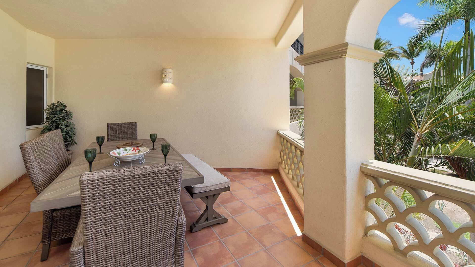 Appartement, Meerdere bedden, balkon, gedeeltelijk uitzicht op oceaan (Las Mañanitas LM C208) | Buiten dineren