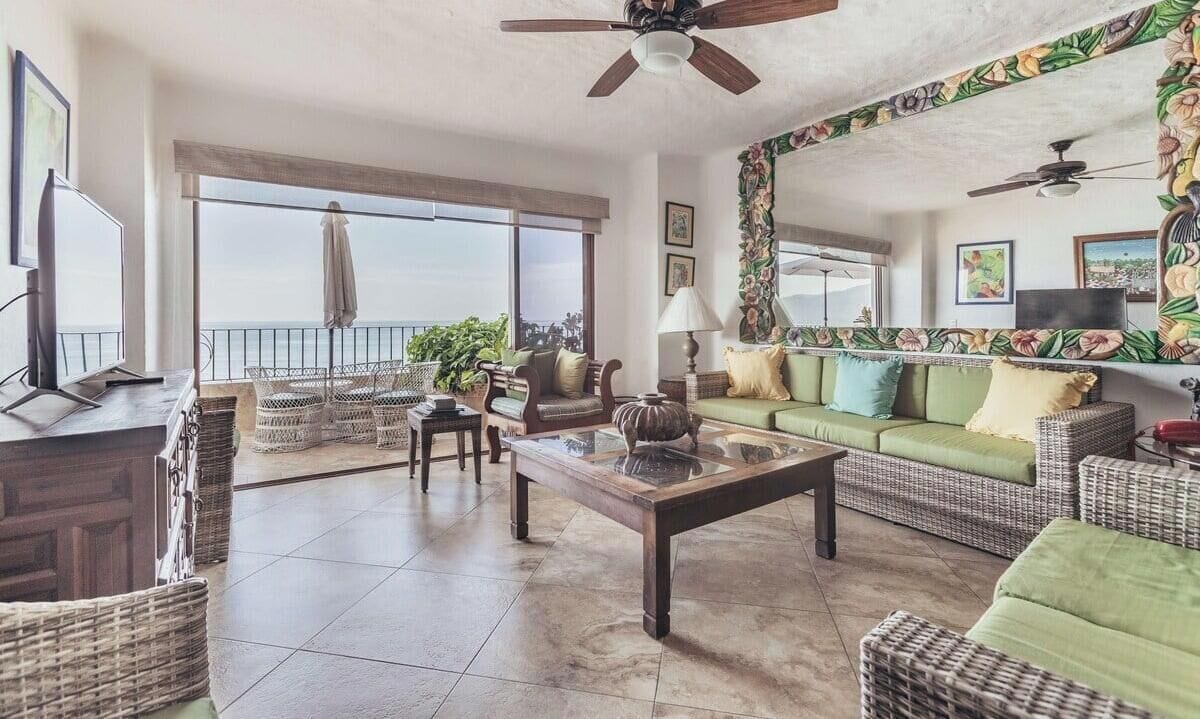 Apartment, Multiple Beds, Pool Access, Ocean View (711-VistadelSol) | Living area