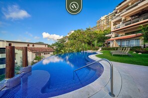 Pool - Oceanview 3 BR Condo - Amazing View From Terrace (Puerto Vallarta)