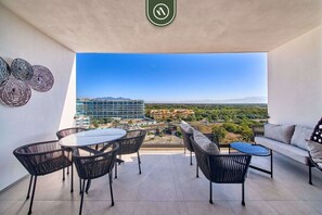 Condo, Multiple Beds, Pool Access, Ocean View (Aria Ocean T3 813) | Outdoor dining