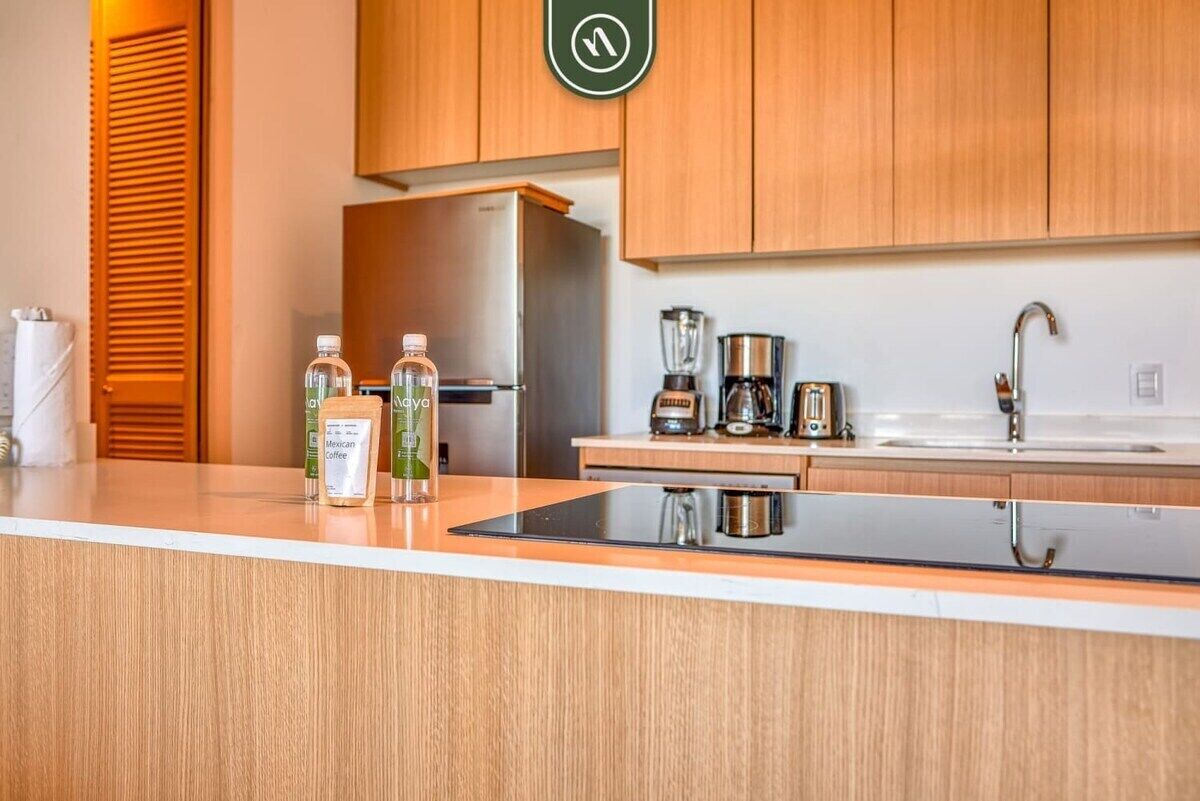 Condo, Multiple Beds, Pool Access, Ocean View (Aria Ocean T3 813) | Private kitchen