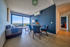 Apartment, Multiple Beds, Kitchen, Ocean View (Aria Ocean T3 813) | Living area
