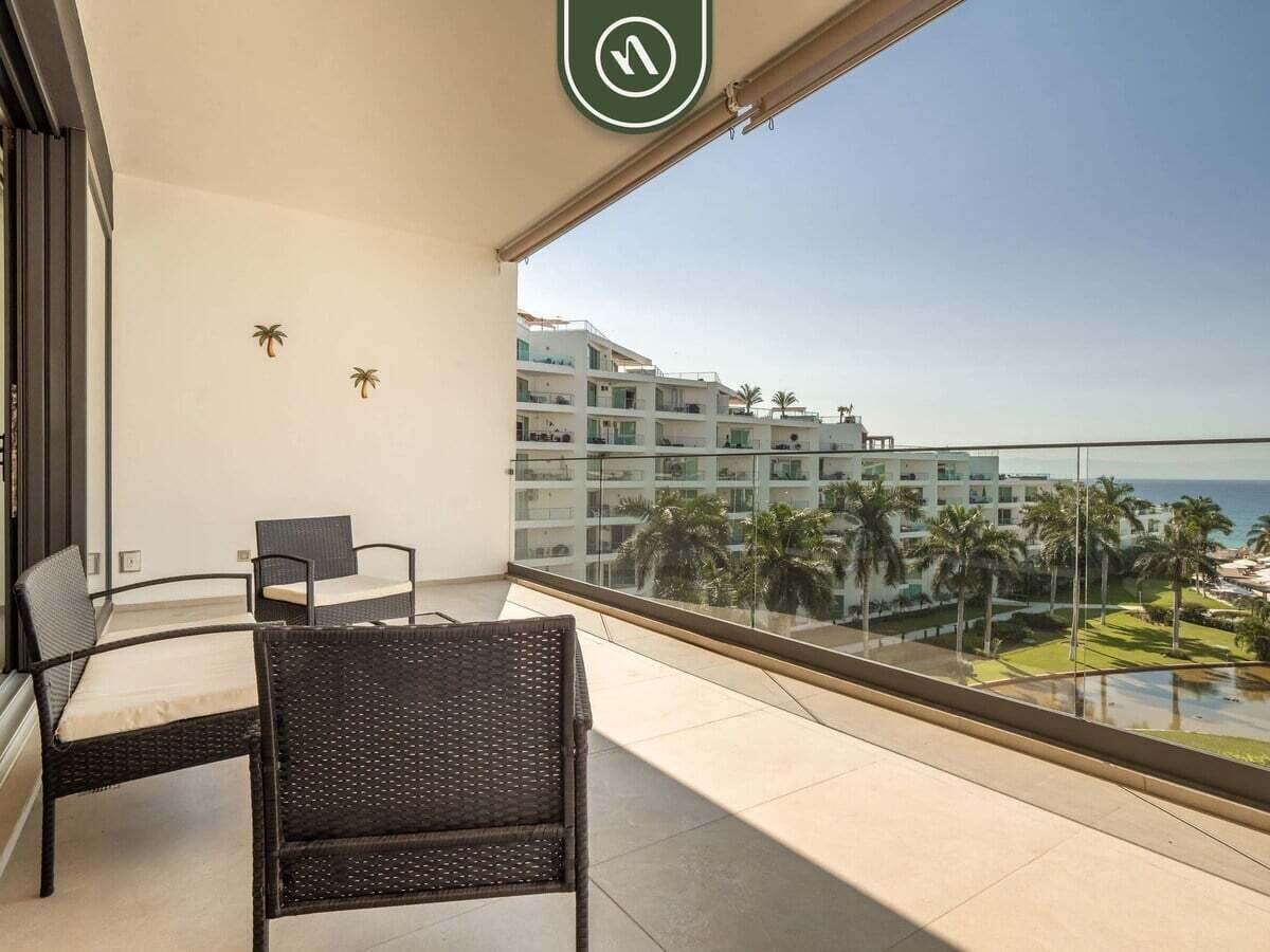 Apartment, 1 King Bed with Sofa bed, Kitchen, Ocean View (Aria Ocean T3 603) | Terrace/patio
