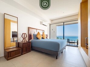 Condo, 1 King Bed with Sofa bed, Pool Access, Ocean View (Aria Ocean T3 603) | 1 bedroom, individually decorated, individually furnished, bed sheets - Oceanview 1 BR Condo - Private Beach - Pools (Nuevo Nayarit)