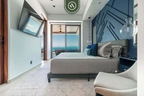 Leilighet, flere senger, kjøkken, havutsikt (Las Verandas 503) | 2 soverom, individuelt dekorert, individuelt innredet og sengetøy