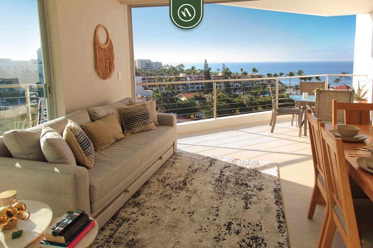 Apartment, 2 Double Beds, Pool Access, Ocean View (Aria Ocean T1 702) | Living area