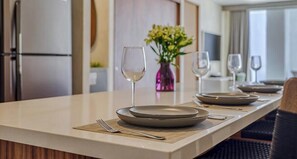 Leilighet, flere senger, balkong, strandutsikt (Ki Green T200 C304) | 2 soverom, individuelt dekorert, individuelt innredet og sengetøy