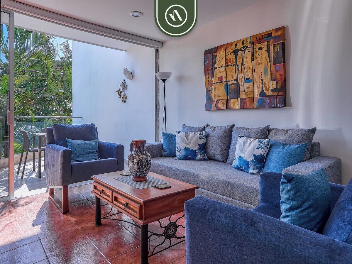 Apartment, Multiple Beds, Pool Access, Beach View (Aria Ocean T1 124) | Living area
