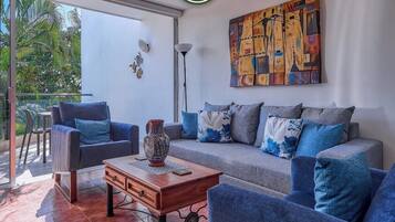 Apartment, Multiple Beds, Pool Access, Beach View (Aria Ocean T1 124) | Living area