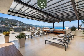 Terrace/patio - Elegant 2 BR Condo With Amazing Rooftop Pool (Puerto Vallarta)