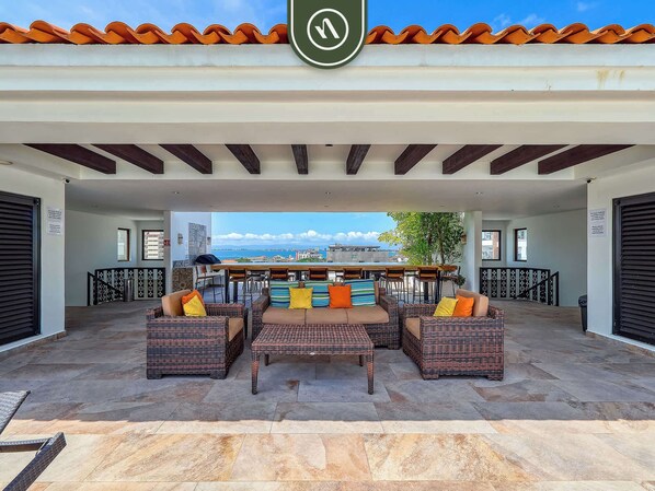 Apartment, Multiple Beds, Kitchen, Ocean View (Urban II 304) | Property grounds - Luxury 2BR Condo in Romatic Zone - Rooftop Pool (Puerto Vallarta)