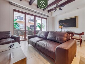 Condo, Multiple Beds, Pool Access, Ocean View (Urban II 304) | Living area - Luxury 2BR Condo in Romatic Zone - Rooftop Pool (Puerto Vallarta)