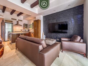 Condo, Multiple Beds, Pool Access, Ocean View (Urban II 304) | Living area - Luxury 2BR Condo in Romatic Zone - Rooftop Pool (Puerto Vallarta)