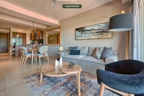 Apartment, Mehrere Betten, Küche, Strandblick (DToscana 411) | Wohnbereich