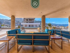 Apartment, Multiple Beds, Kitchen, Ocean View (The Park 506) | Terrace/patio - Luxury 2 BR in Romantic Zone - Rooftop Pool (Puerto Vallarta)
