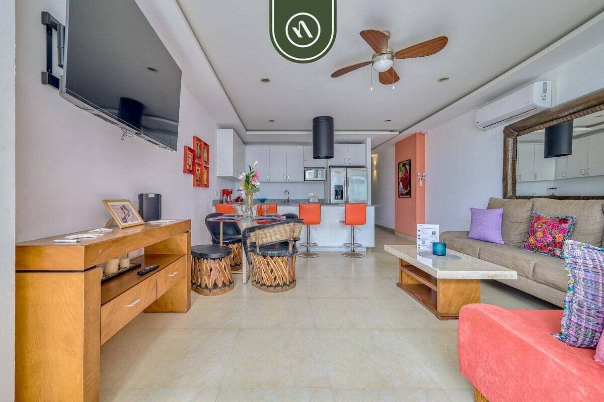 Condo, Multiple Beds, Balcony, Ocean View (The Park 506) | Living area