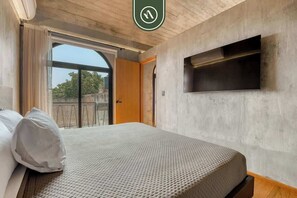 Departamento, 1 cama King size, cocina, vista a la ciudad (Privada de FD 3B U2) | 1 habitación, decoración personalizada y muebles diferentes