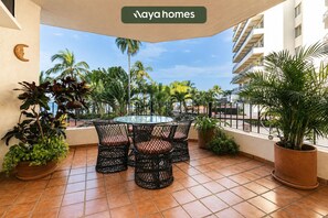 Apartment, Mehrere Betten, Poolzugang, Meerblick (206-VistadelSol) | Speisen im Freien