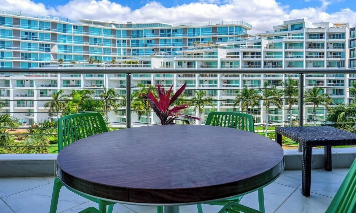 Condo, Plusieurs lits, balcon, vue sur l’océan (Aria Ocean T1 515) | Vue de la chambre