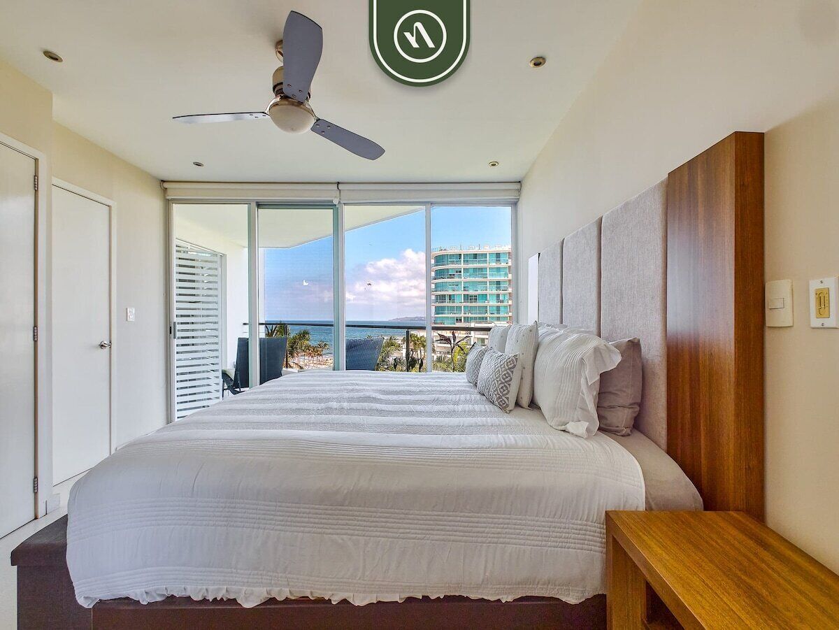 Appartement, meerdere bedden, balkon, uitzicht op oceaan (Aria Ocean T1 515) | 2 slaapkamers, individueel gedecoreerd, individueel gemeubileerd