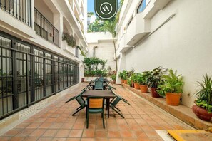 Condo, Multiple Beds, Balcony, Ocean View (One Beach Street 608 B) | Outdoor dining