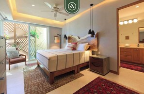 Apartamento, 1 cama King, cozinha, vista para a praia (V Estrella - 104) | 1 quarto, individualmente decorados, individualmente mobiliados