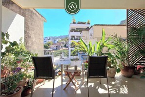 Appartement, 1 très grand lit, cuisine, vue plage (V Estrella - 104) | Terrasse/Patio