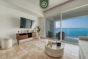 Living area - Oceanview 1 BR Condo With Pools and Beach Access (Puerto Vallarta)